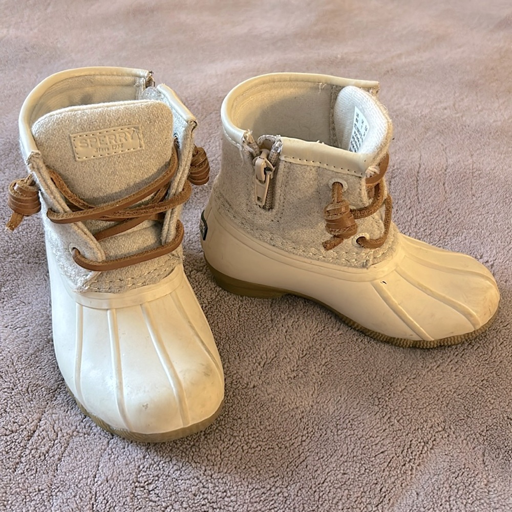 Toddler Sperry Duck Boots Size 8